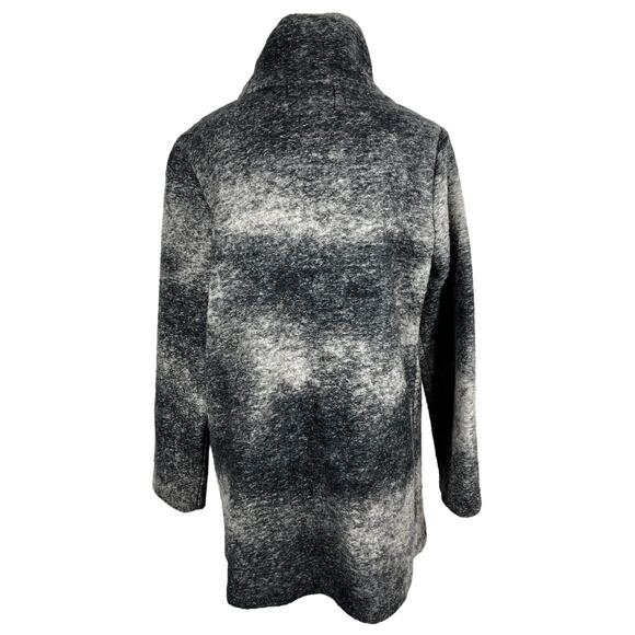 Nanette Lepore Wool Swing Coat Sz Large Gray Wool Mohair Blend Boho Lagenlook - Picture 2 of 13